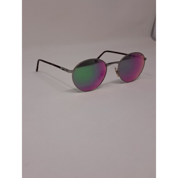 Vintage Serengeti Round Sunglasses Pink Green Mirror Lenses 90s 5539V Japan main image 7